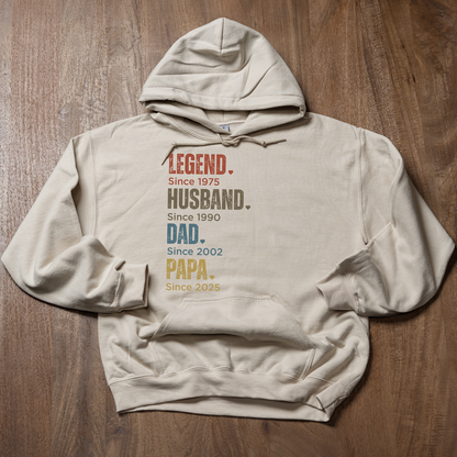 Customized Dad Since Hoodies