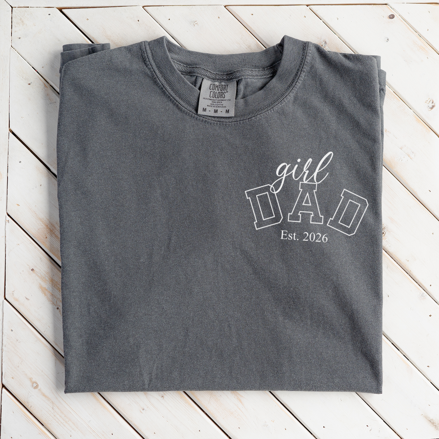 Premium Girl Dad T-Shirt with Custom Est Year