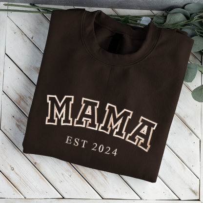 Custom Embroidered Mama/Grandma Family Names Sweatshirt