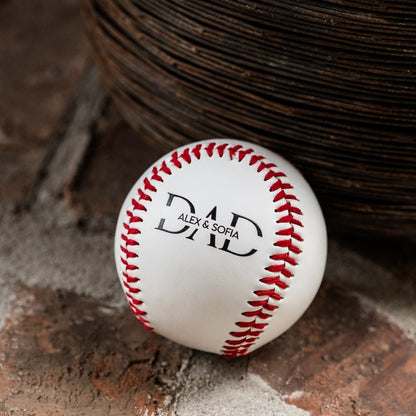 Customized Baseball for Dad