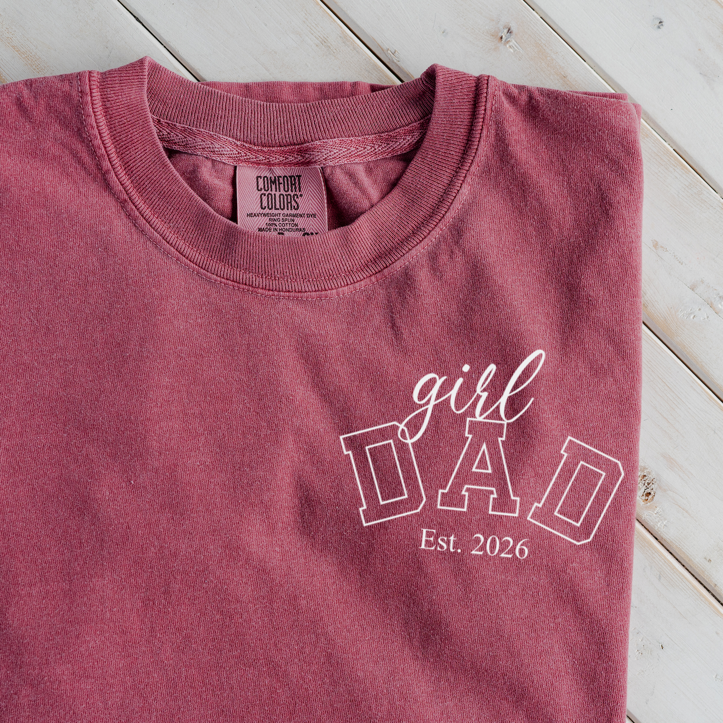 Premium Girl Dad T-Shirt with Custom Est Year
