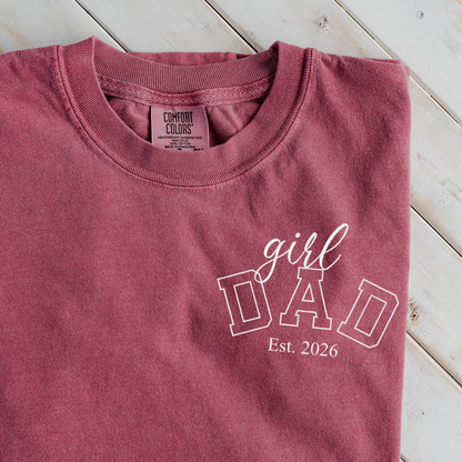 Premium Girl Dad T-Shirt with Custom Est Year