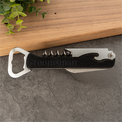 Customized Vegan Leather Wine Openers