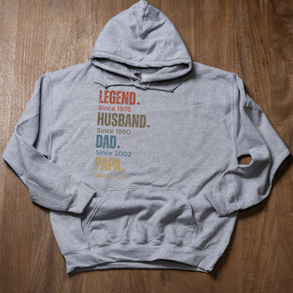 Customized Dad Since Hoodies