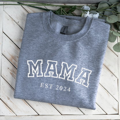Custom Embroidered Mama/Grandma Family Names Sweatshirt