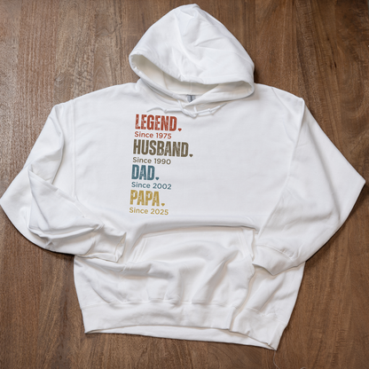 Customized Dad Since Hoodies