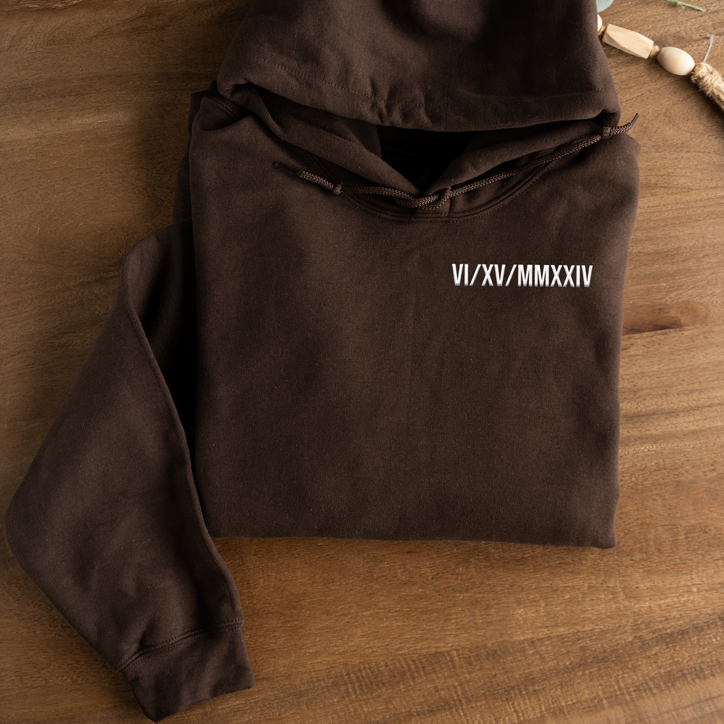 Customized Roman Numeral Hoodie
