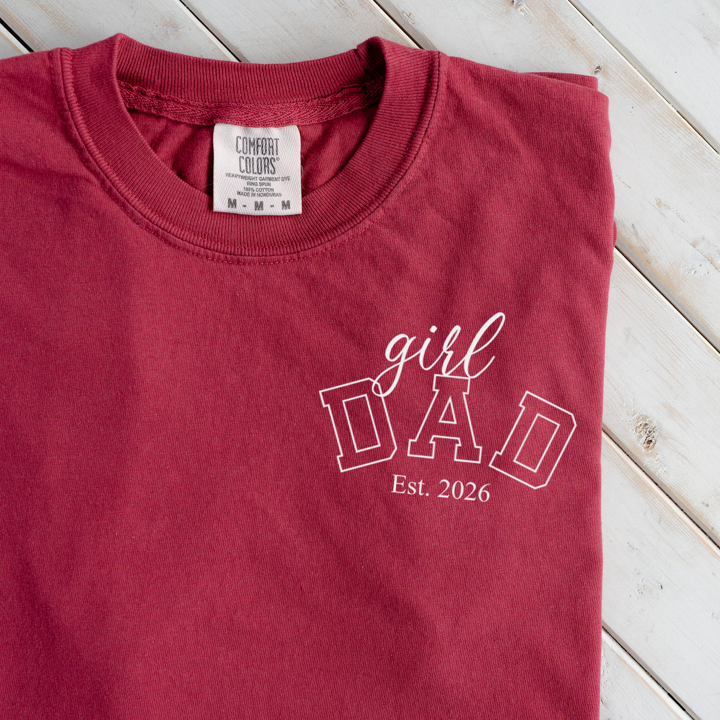 Premium Girl Dad T-Shirt with Custom Est Year