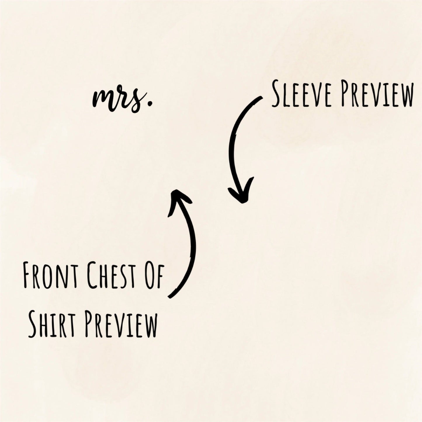 Customized Mrs. Sweatshirt with Initials on Sleeve