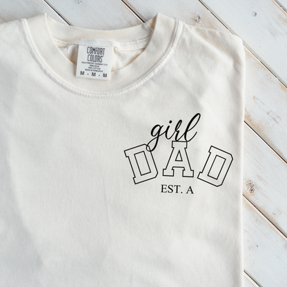Premium Girl Dad T-Shirt with Custom Est Year