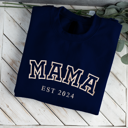 Custom Embroidered Mama/Grandma Family Names Sweatshirt