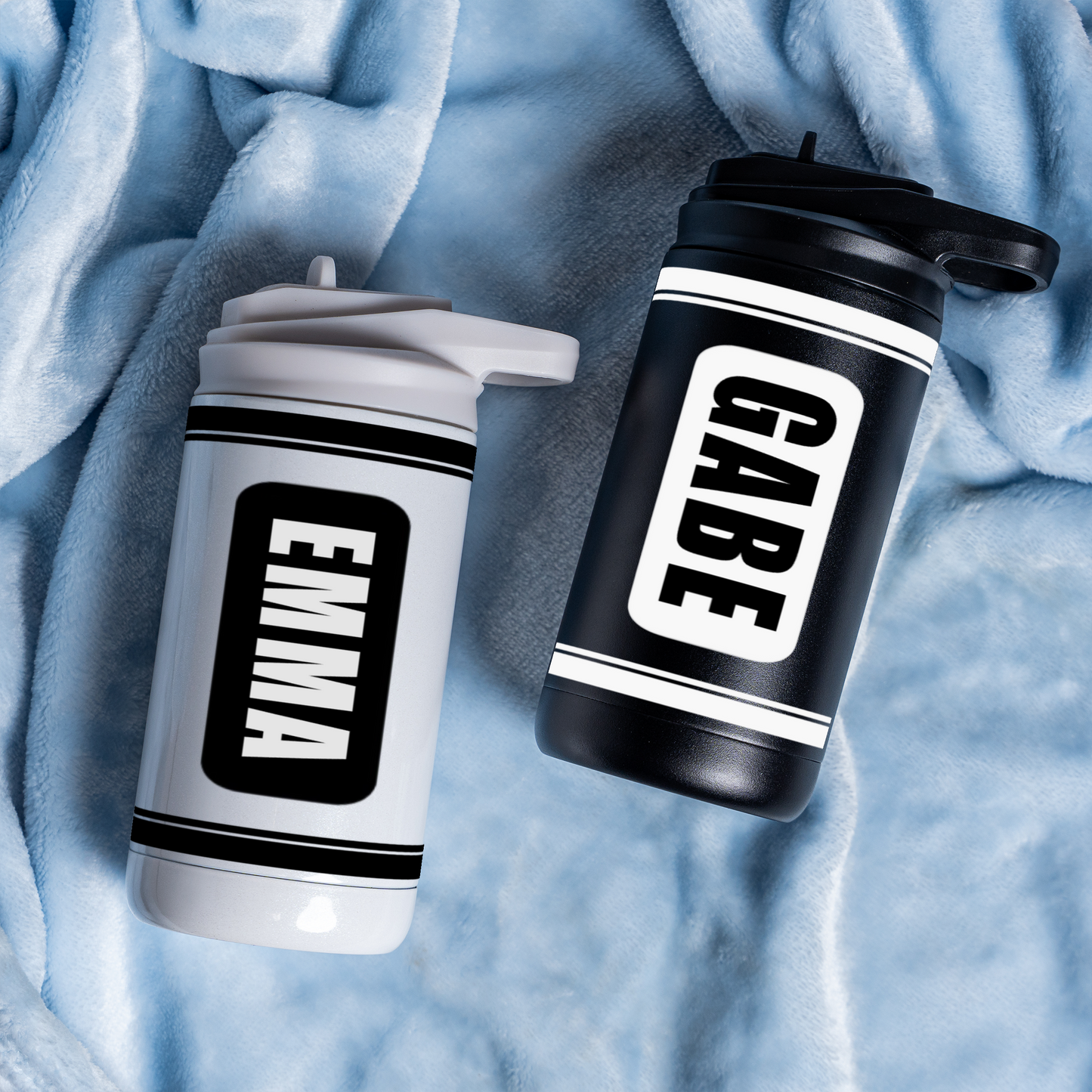 Customized Kids Color Crayon Water Bottle Tumblers