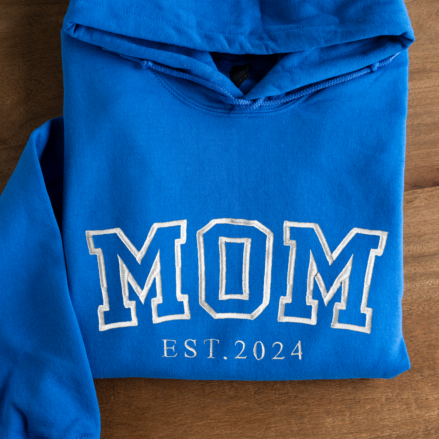 Embroidered Mama Hoodie with Est. Year