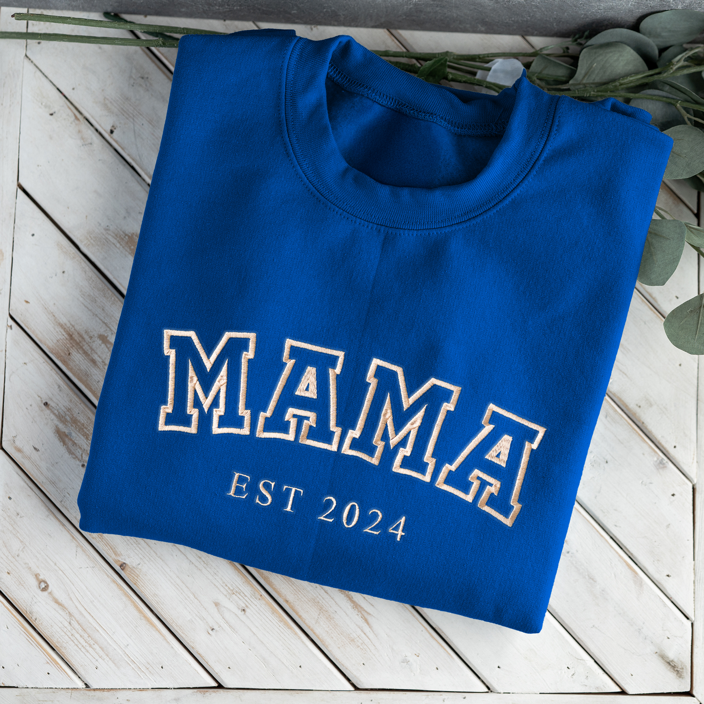 Custom Embroidered Mama/Grandma Family Names Sweatshirt