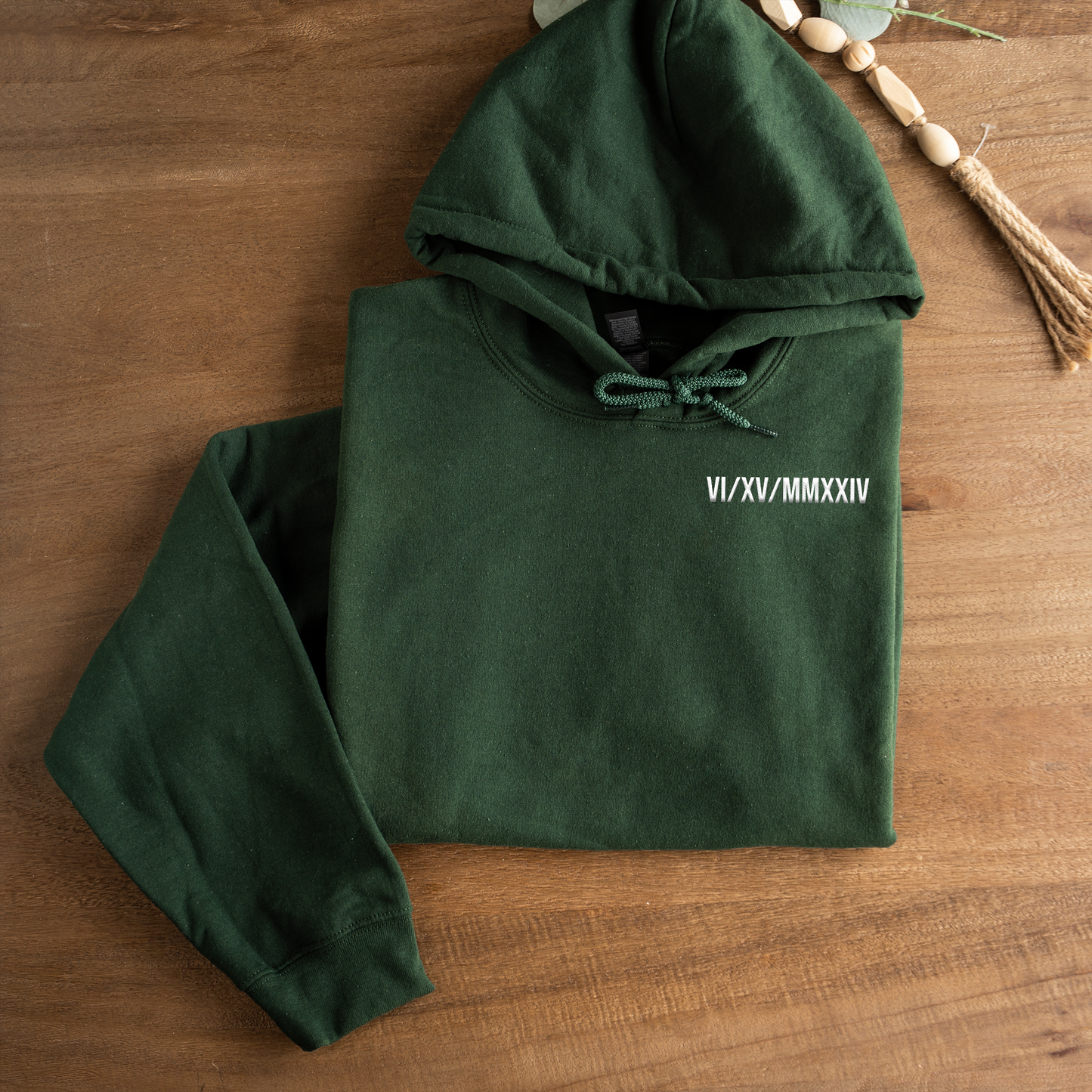 Customized Roman Numeral Hoodie