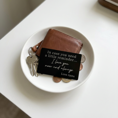 Customized Valentine's Day Wallet Insert