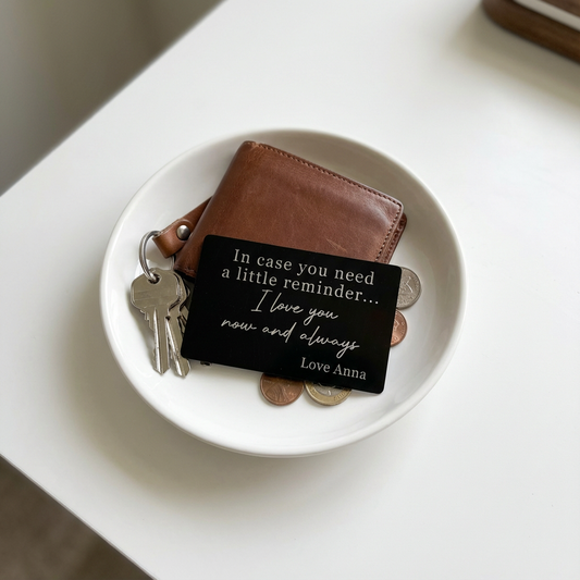 Customized Valentine's Day Wallet Insert