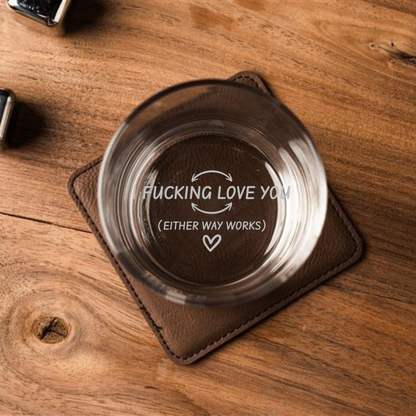 Customized Novelty Whiskey Glass Gift for Boyfriends/Husbands