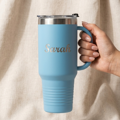 Customized 40oz Tumbler -Script