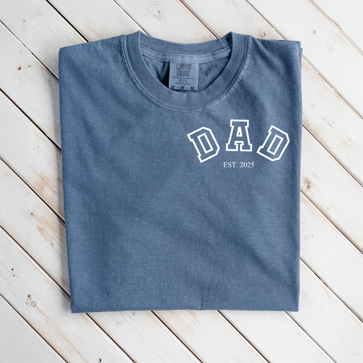 Premium Customized Dad Est.T-Shirt