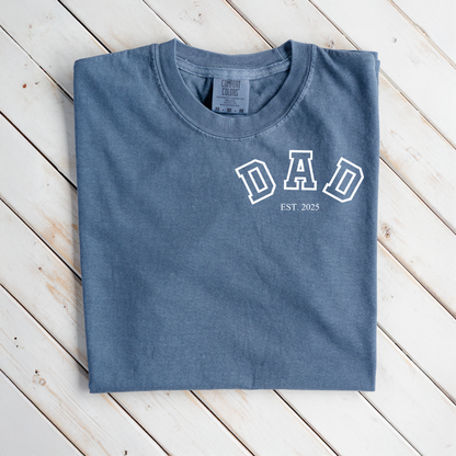 Premium Customized Dad Est.T-Shirt