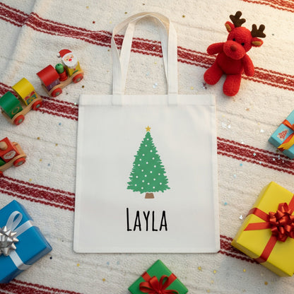 Customized Kids Christmas Tote Bag