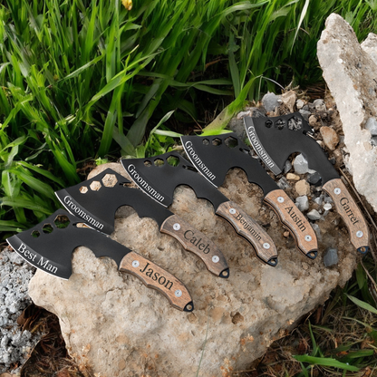 Set of of 5 Custom Axes - Groomsmen Gift