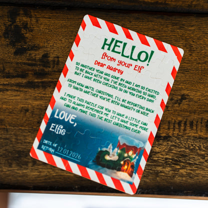 Custom Elf Puzzles - Hello or Goodbye Christmas Jigsaw