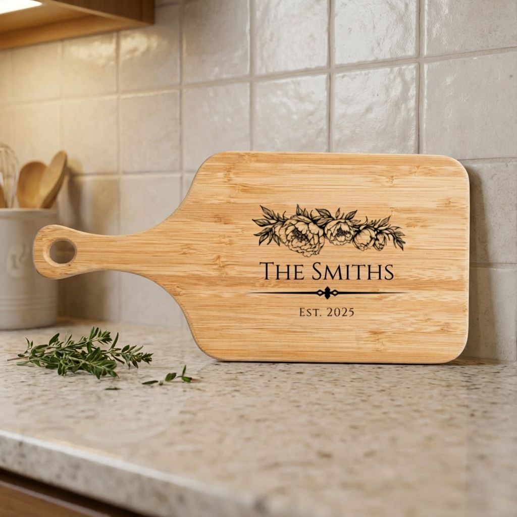 Custom Handled Serving Board