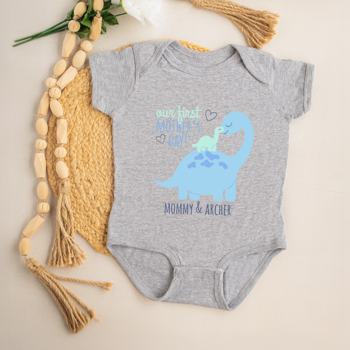 Customized First Mother's Day Baby One-Piece