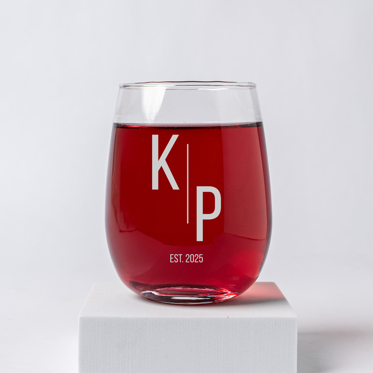 Engraved Stemless Wine Glass - Signature Designs