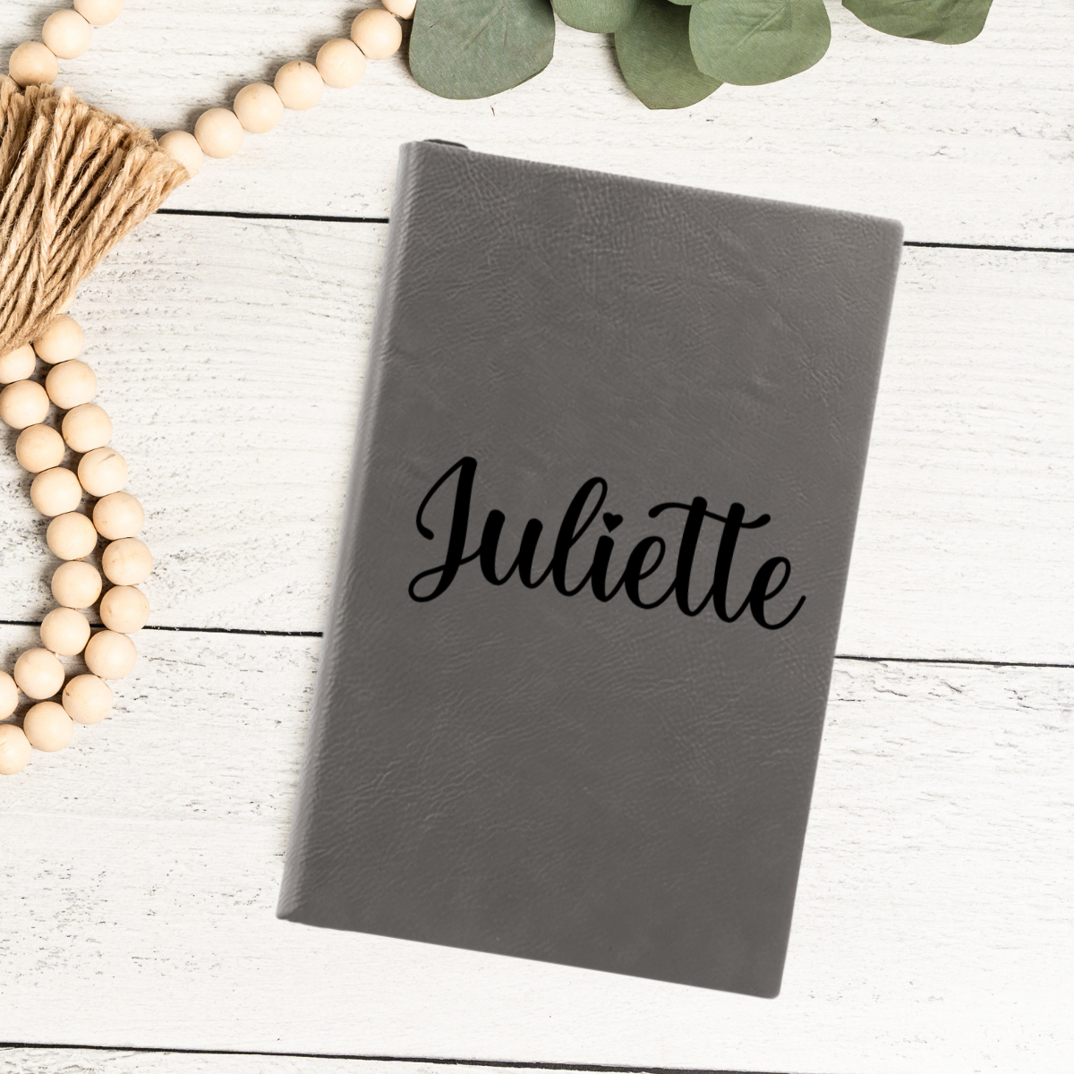 Custom Leather Journal With Script Name