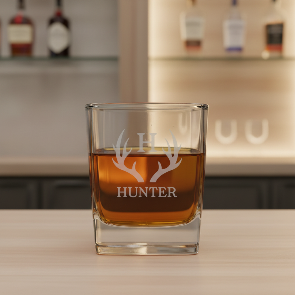 Customized Square Whiskey Glass