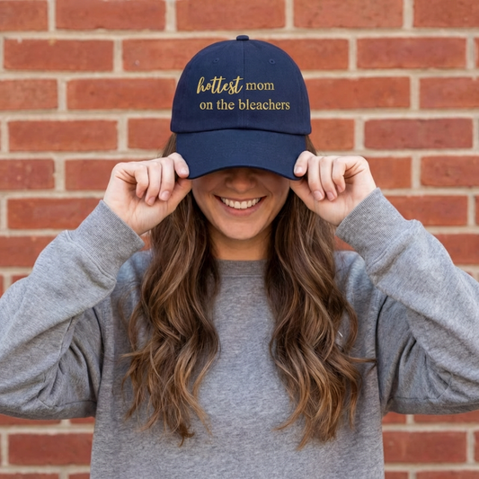 Sports Themed Embroidered Mom Hats