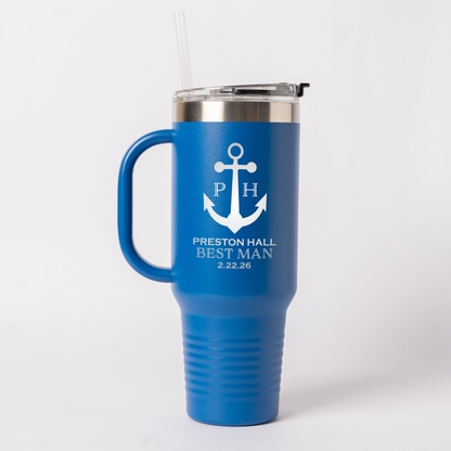 Customized 40oz Wedding Tumbler – Bridesmaids, Groomsmen, Best Man