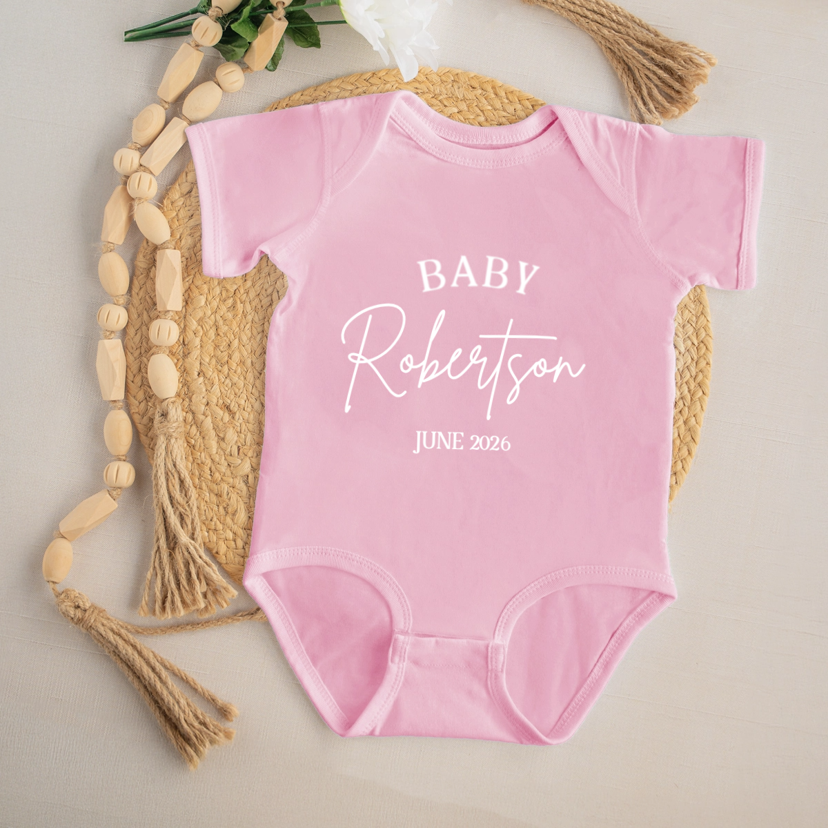 Customized Baby Announcement Onesie