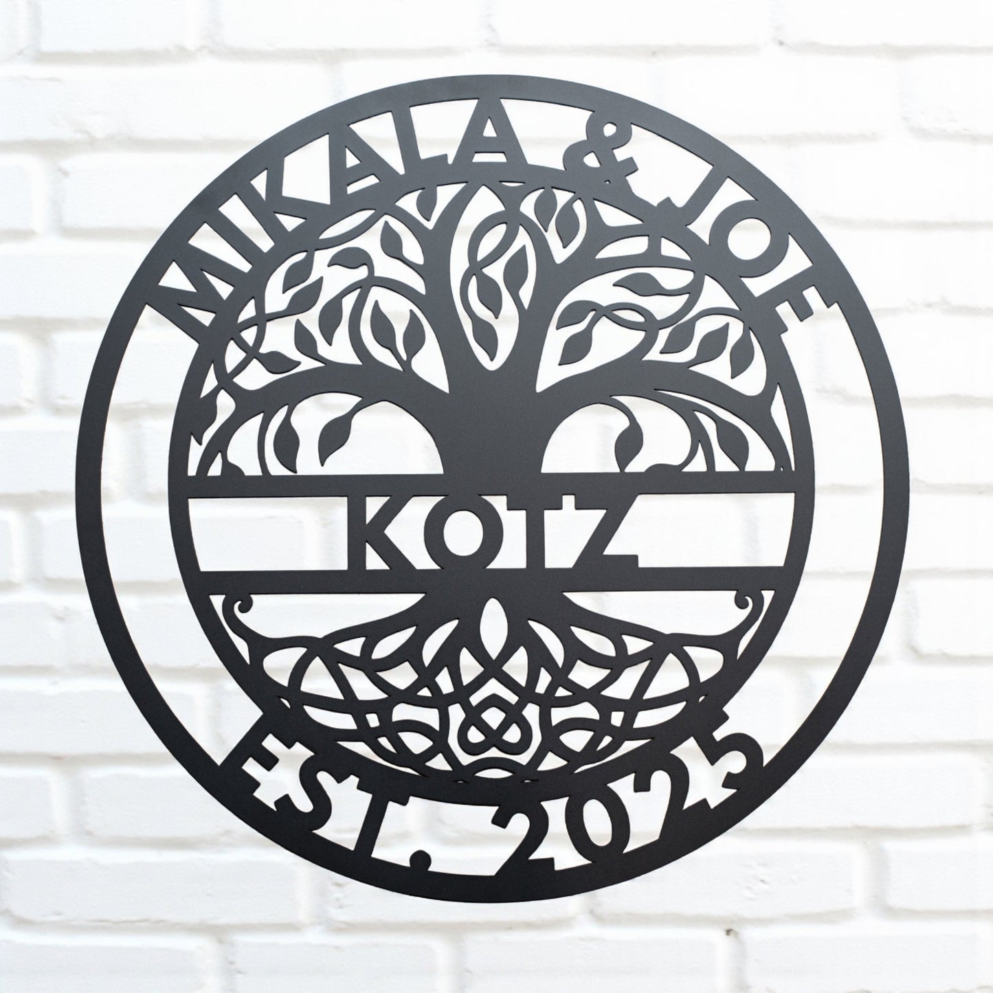 Metal Sign Family Tree