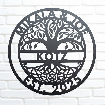Metal Sign Family Tree