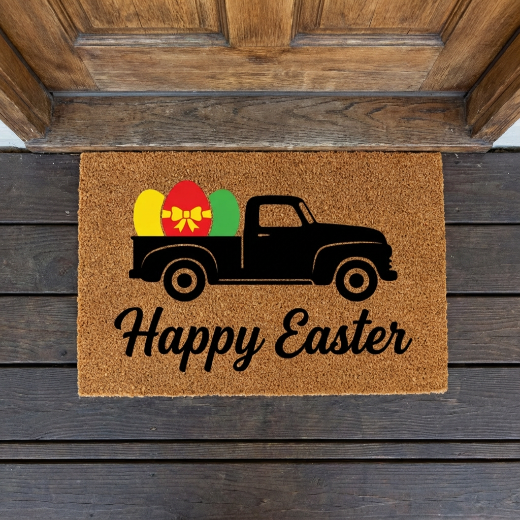 Customized Bright & Festive Easter Doormats