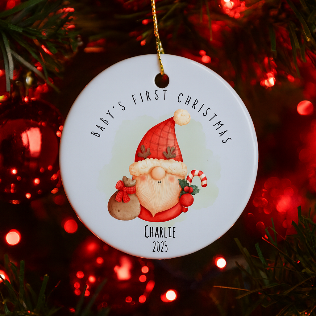 Customized Baby's First Christmas Ornament