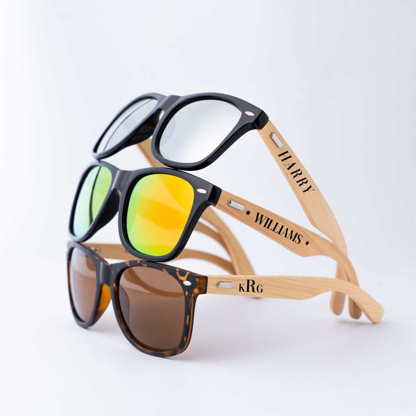 Customized Wayfarer Wood Sunglasses