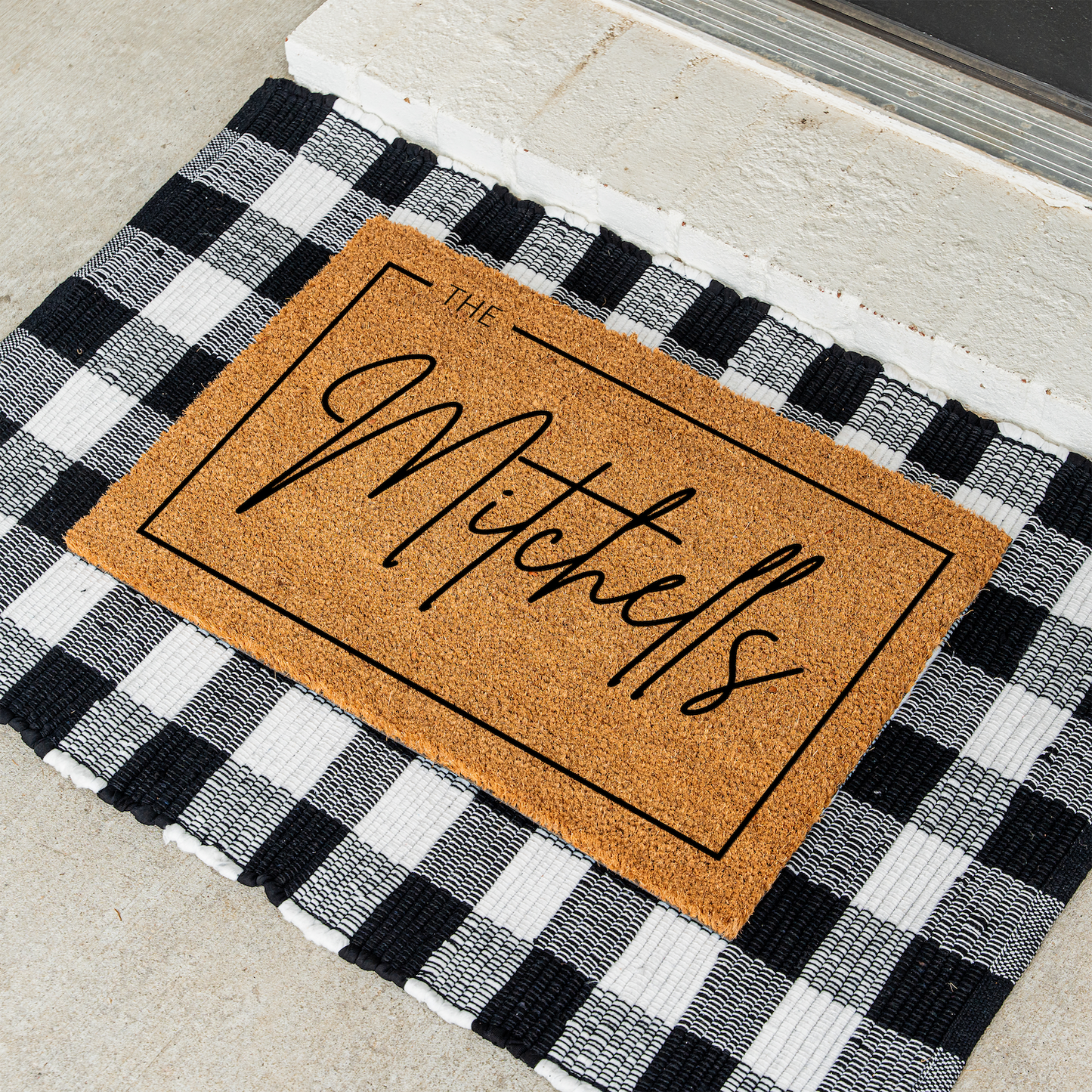 Customized Doormat - Script Font