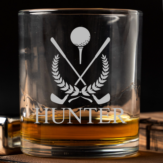 Customized  Golf Lowball Whiskey Glass