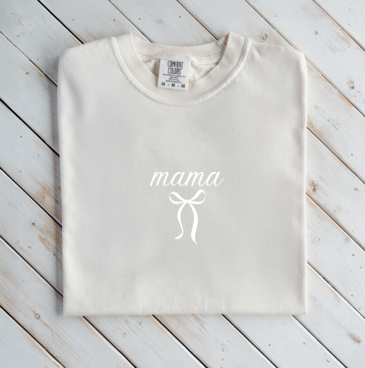 Premium "Mama"+Bow T-Shirt
