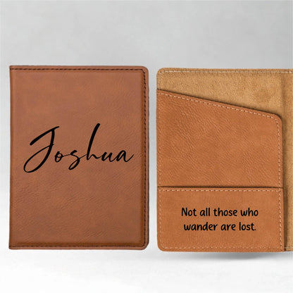 Customized Passport Covers - Script Designs