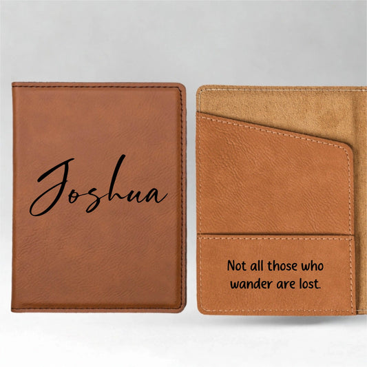 Customized Passport Covers - Script Designs
