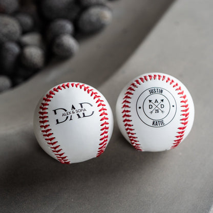 Customized Baseball for Dad