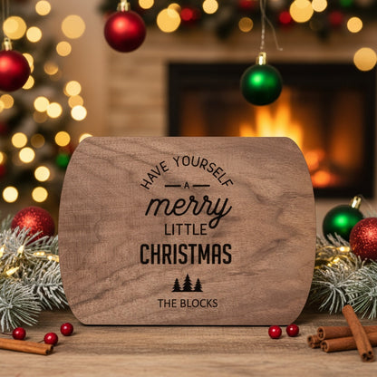 Christmas Collection Custom Thin Oval Cutting Boards