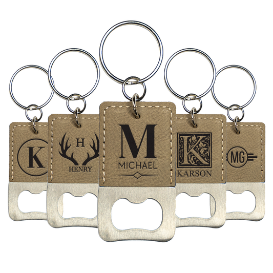 Set of 5 Personalized Keychain Bottle Openers