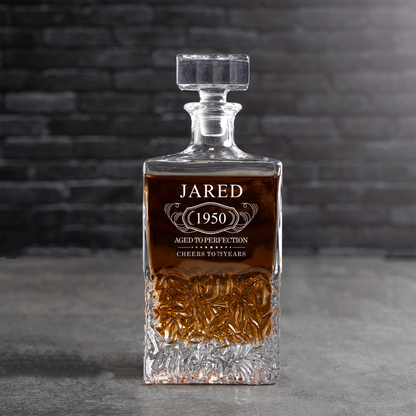 Custom Bradford Aged to Perfection Decanter